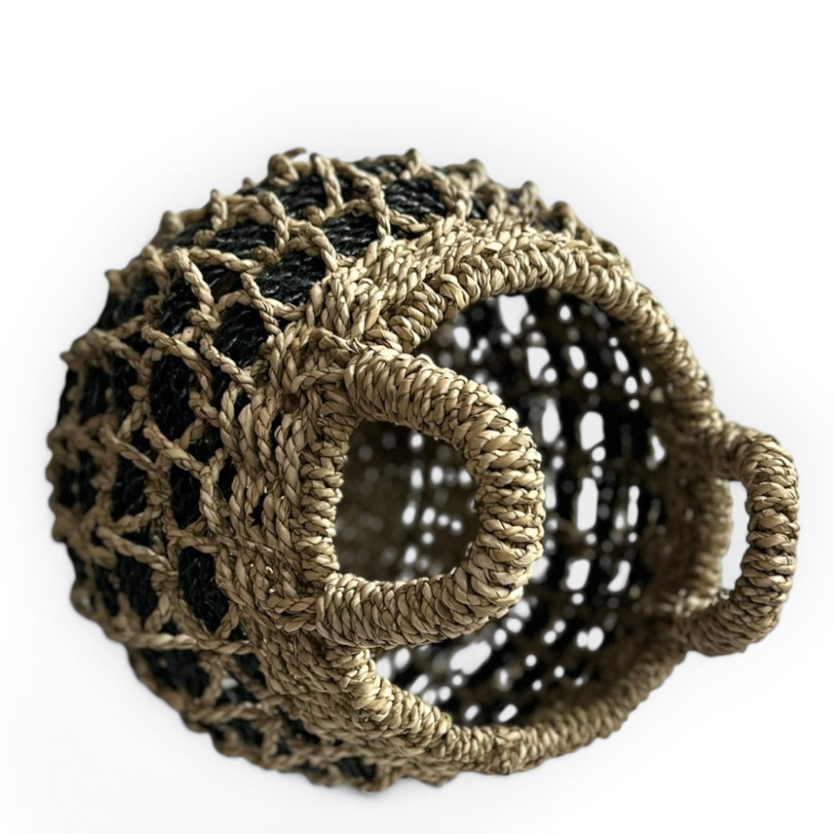 Natural Net Basket | Small, Black and Natural