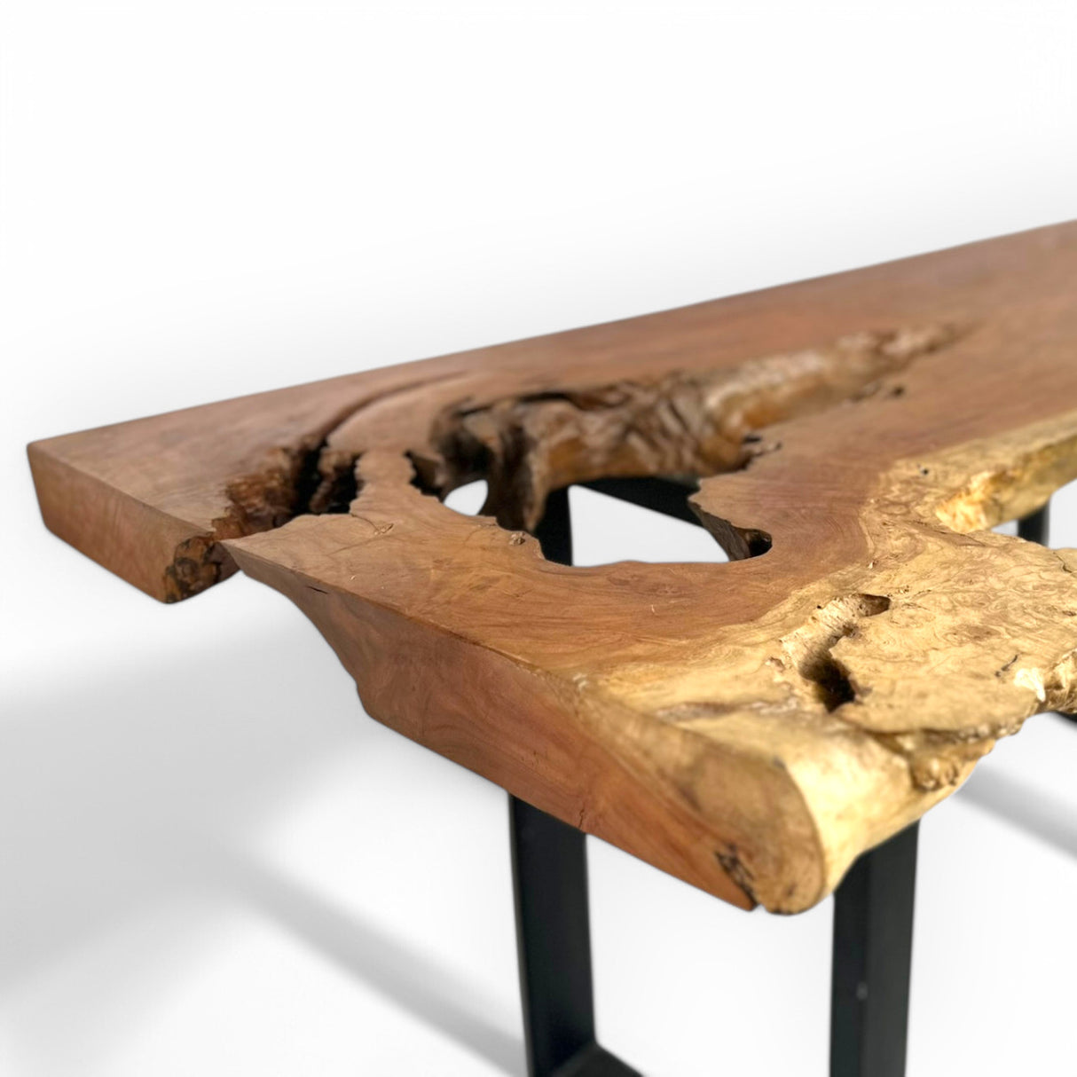 Live Edge Table | 2m, Metal Legs