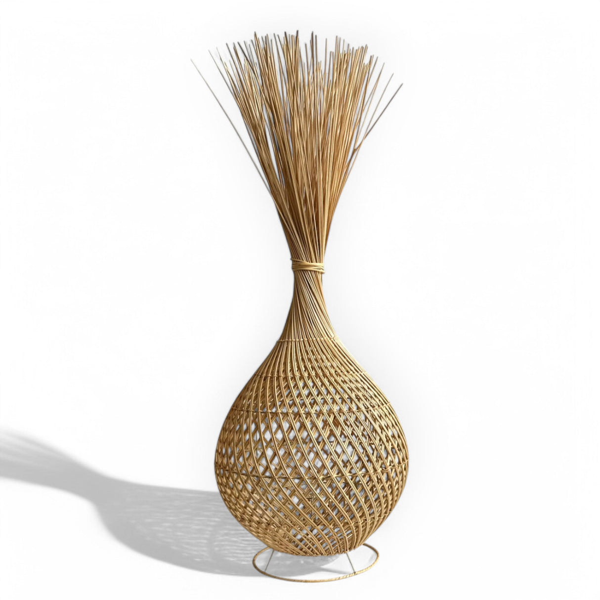 Rattan Lamp Onion | Standing, Bush 104cm