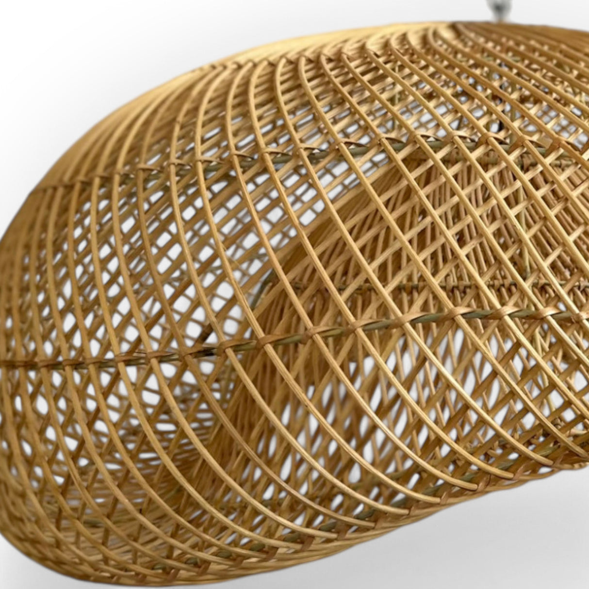 Rattan Lamp Onion | Hanging, Oblong