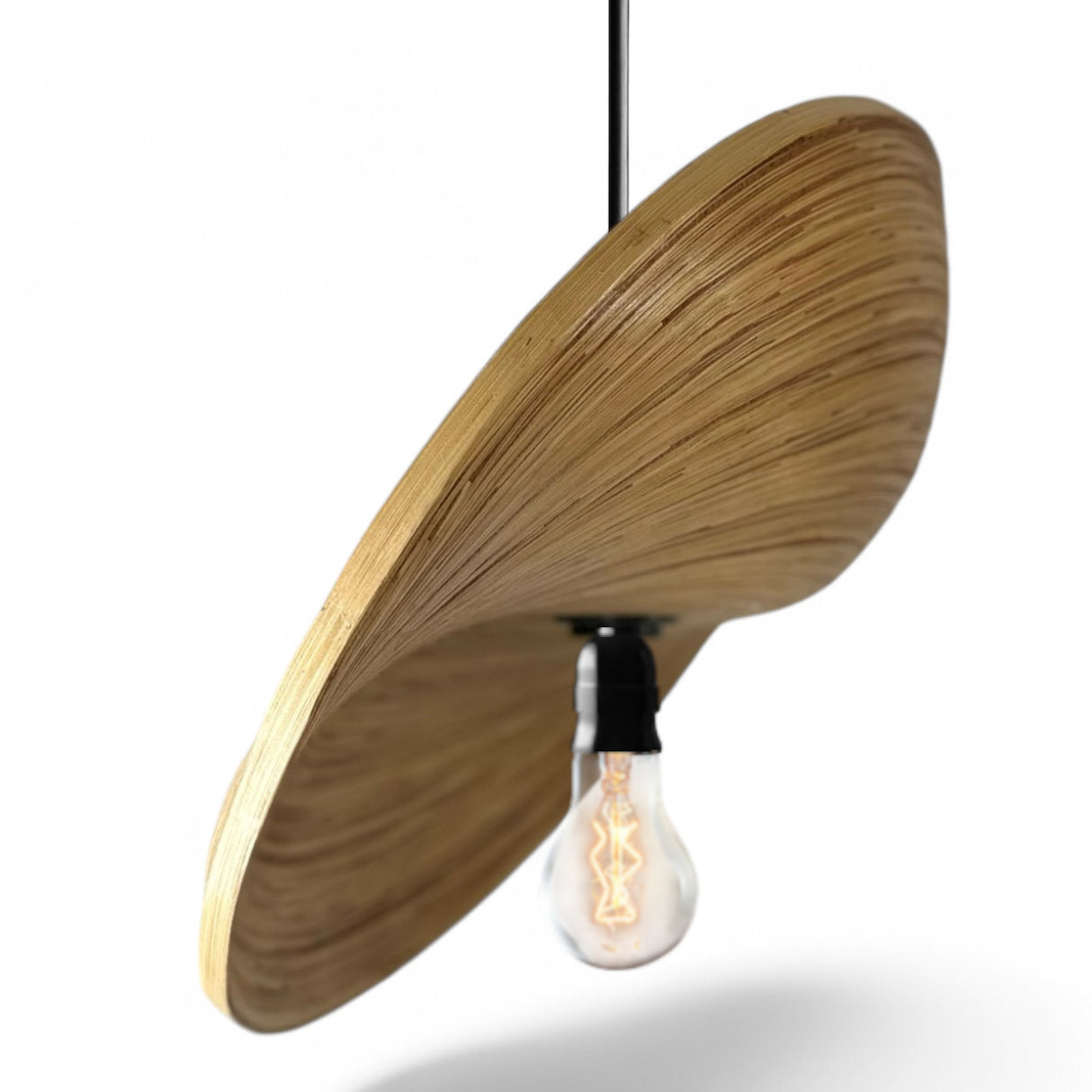 Bamboo Ceiling Lamp Cover | Natural