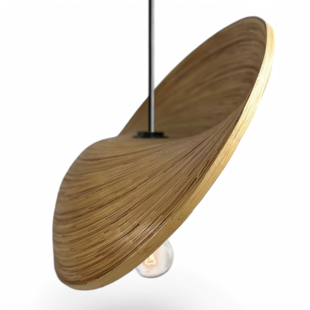 Bamboo Ceiling Lamp Cover | Natural