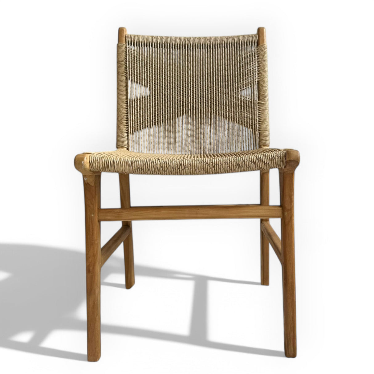 Rattan Weave Dining Chair | Natural