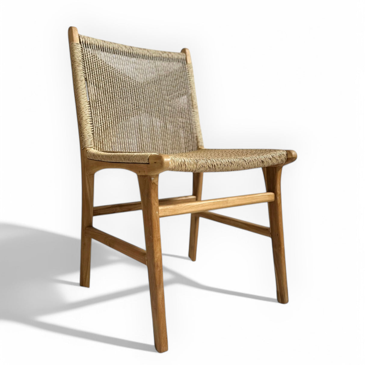Rattan Weave Dining Chair | Natural