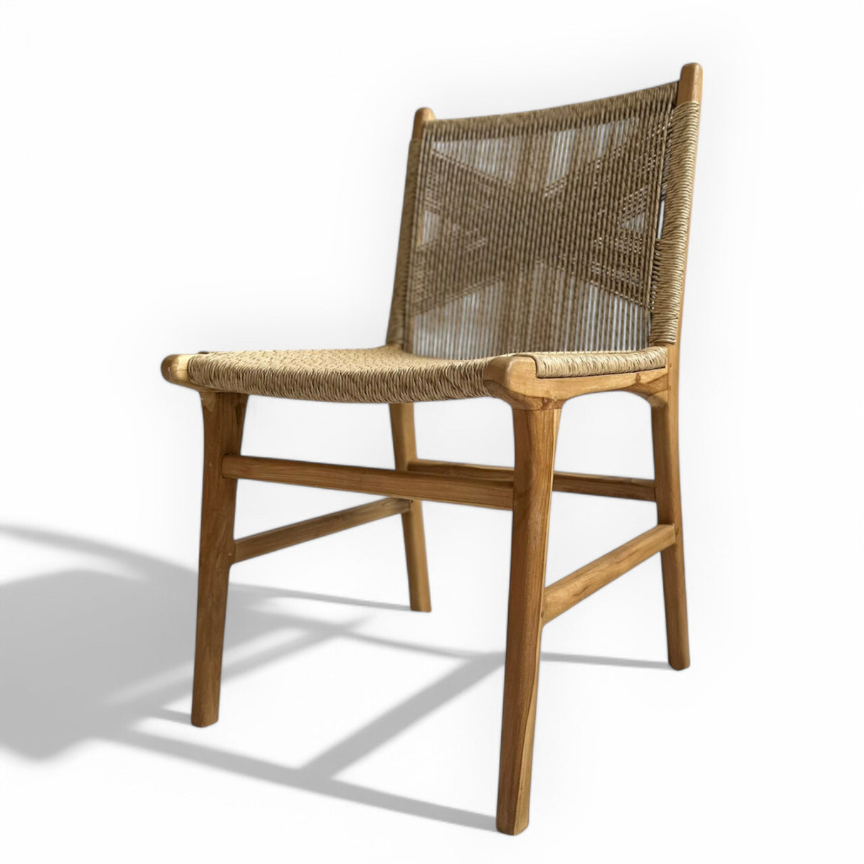 Rattan Weave Dining Chair | Natural