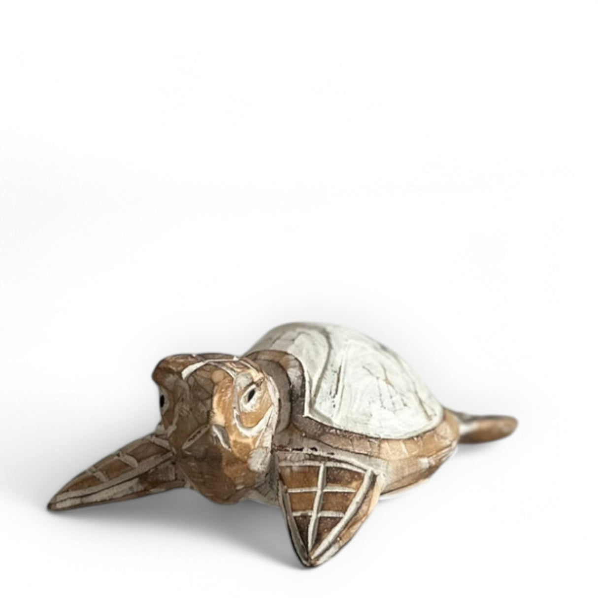 Tortoise Ornaments | Set of 3, Wood Wash