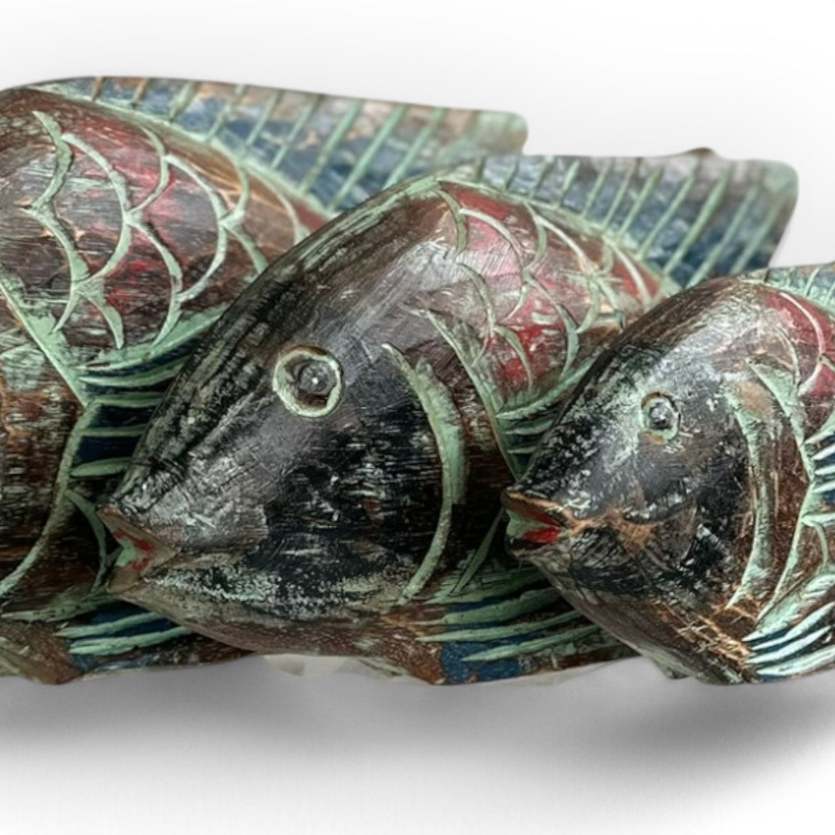 Wooden Jair Fish Ornaments | Set of 3