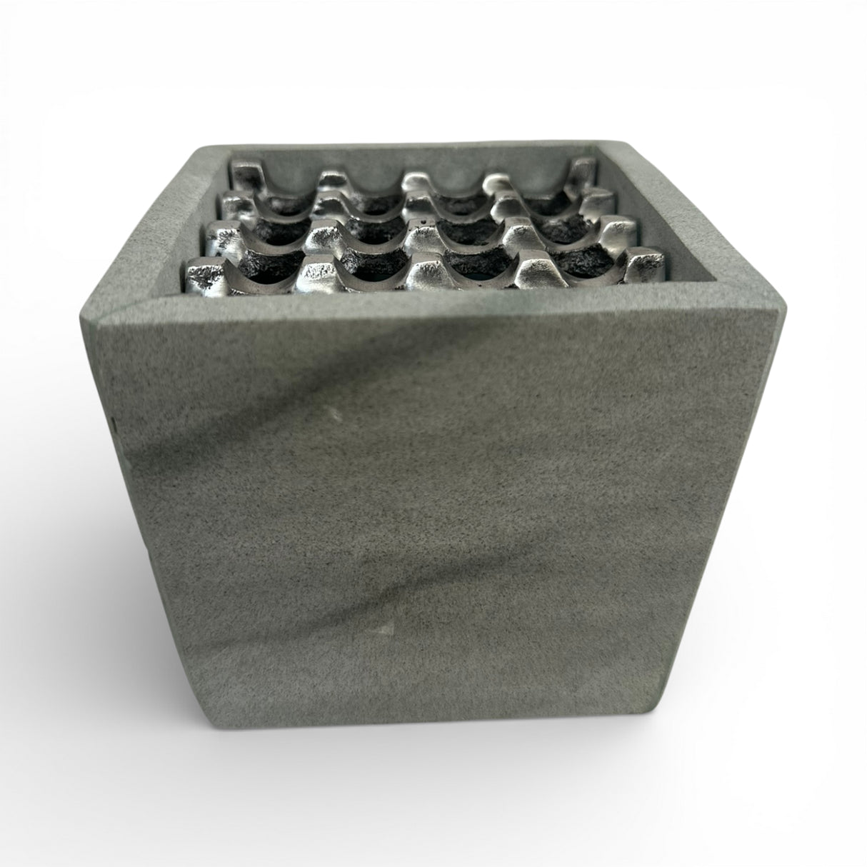 Concrete Grid Ashtray