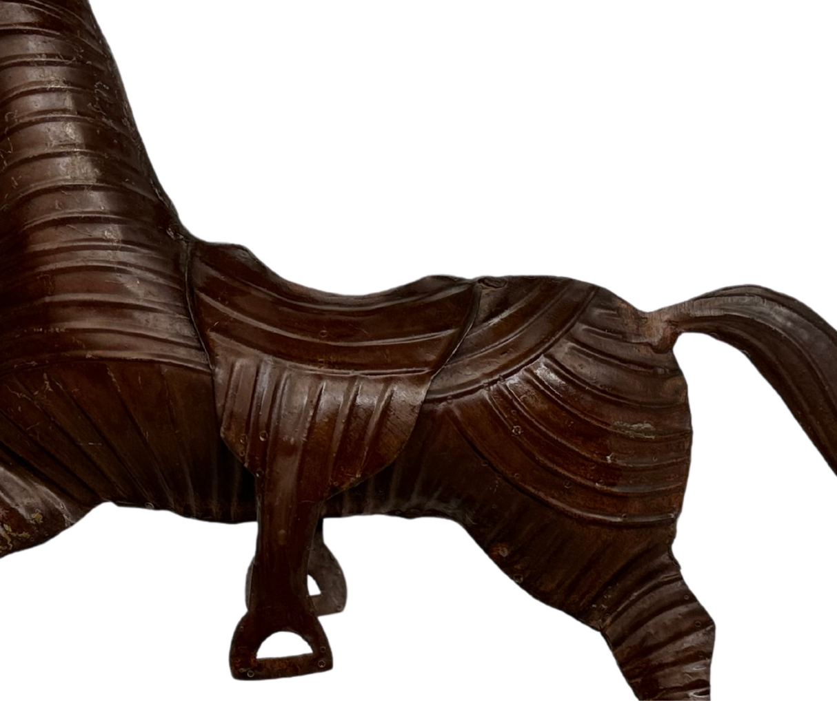 Iron Lining Rocking Horse Rustic