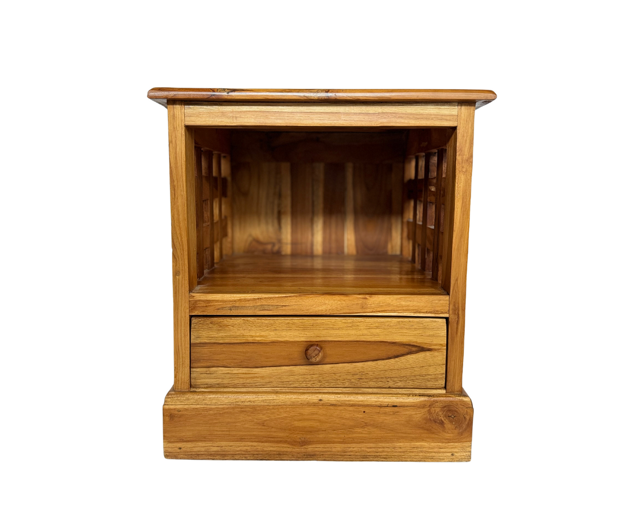 Wooden Teak Bed Side Block Style | Teak