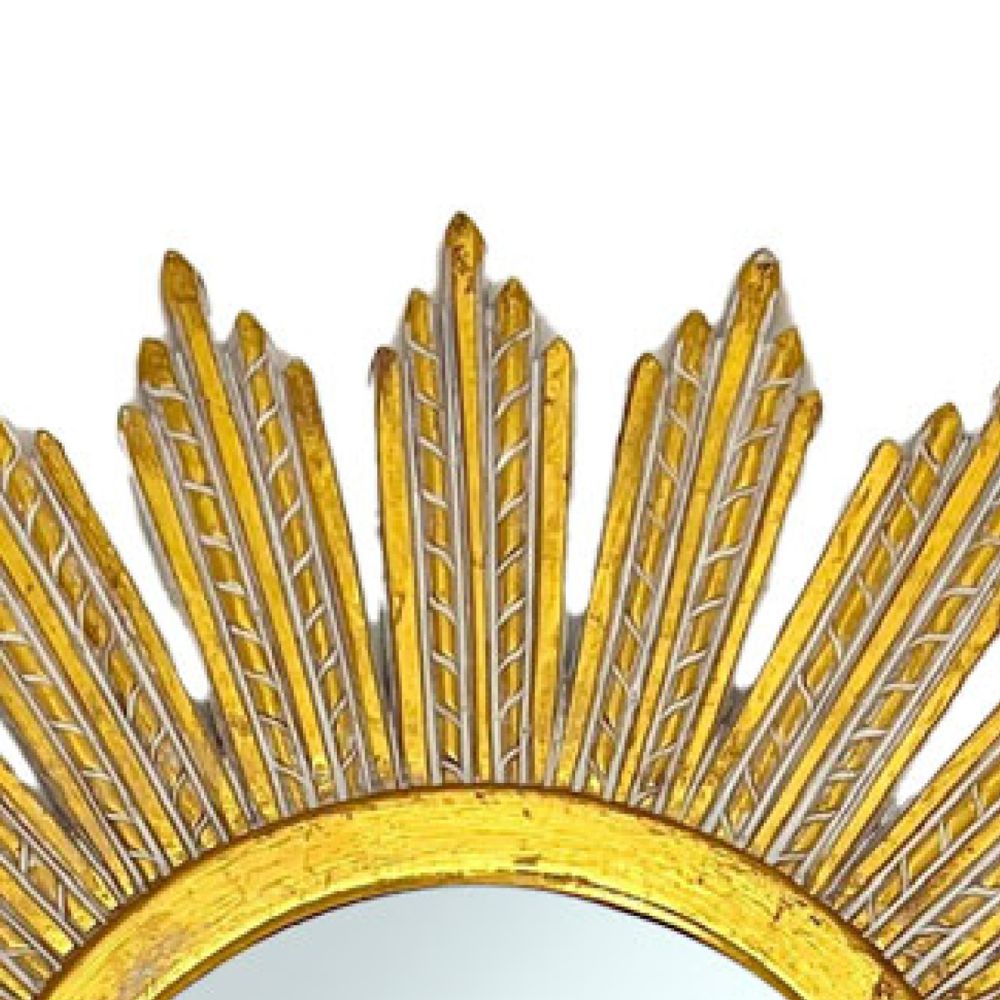 Trento Round Mirror | Gold Wash Large Wall Mirror