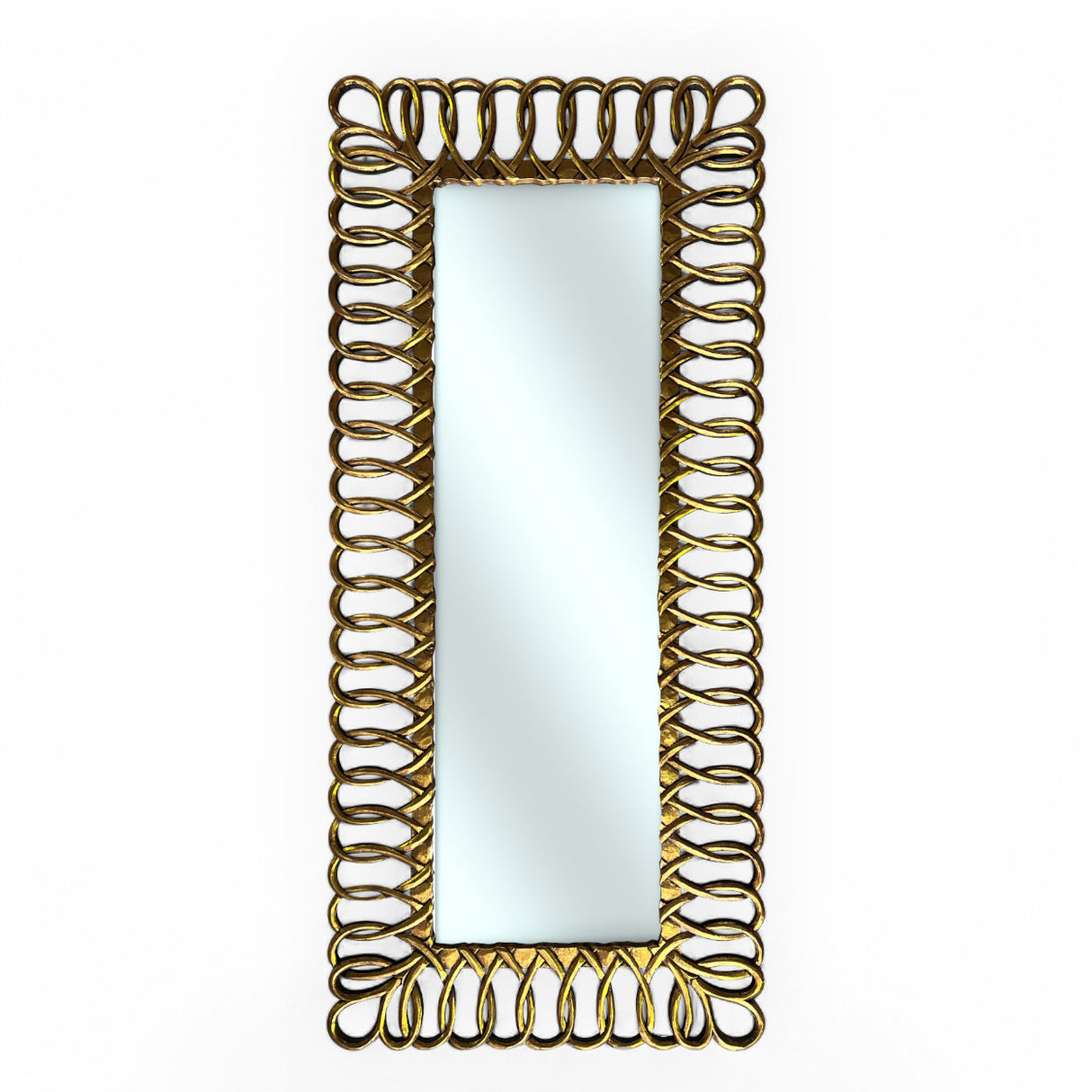 Square Madrid 1,8m Mirror | Gold Antique