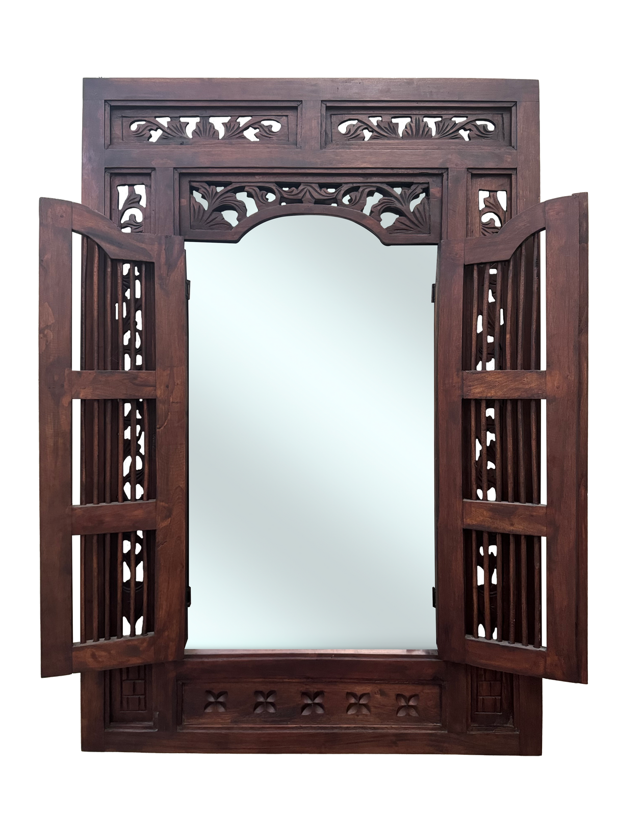 Solo Window Frame Mirror 120 X 80 | Brown