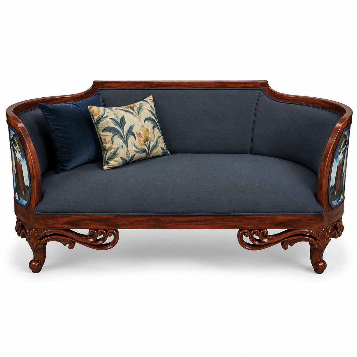 Sofa Capsul 2 Seater| Sofa Chair Upholstered