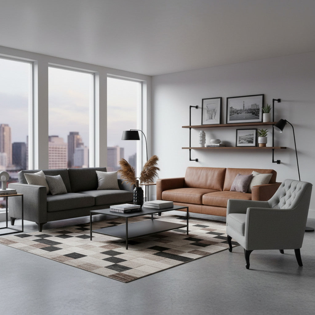 Occasional Chair with Deep Buttons | Grey