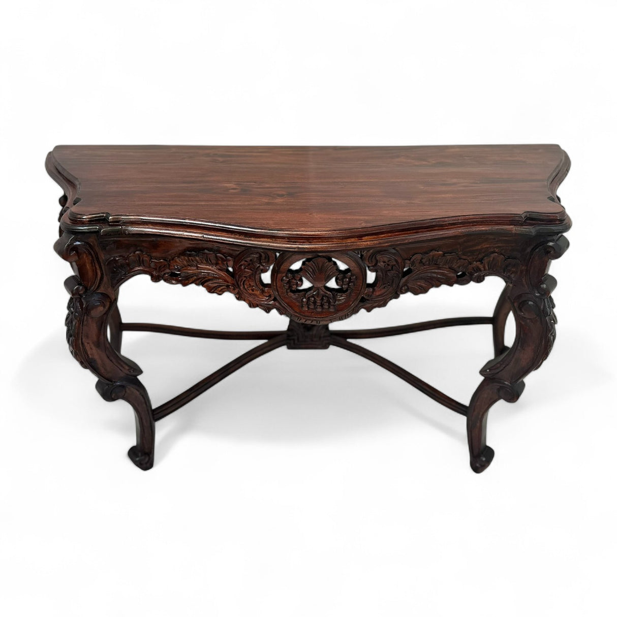 Wooden Wine Console | Dark Wood