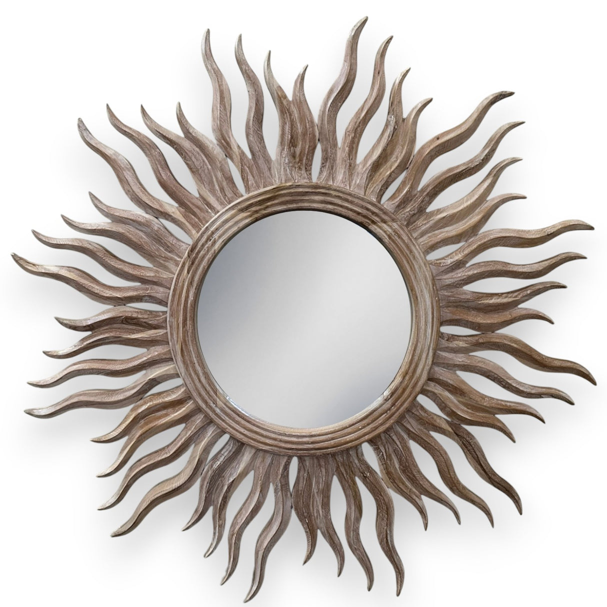 Round Sun Mirror | Natural