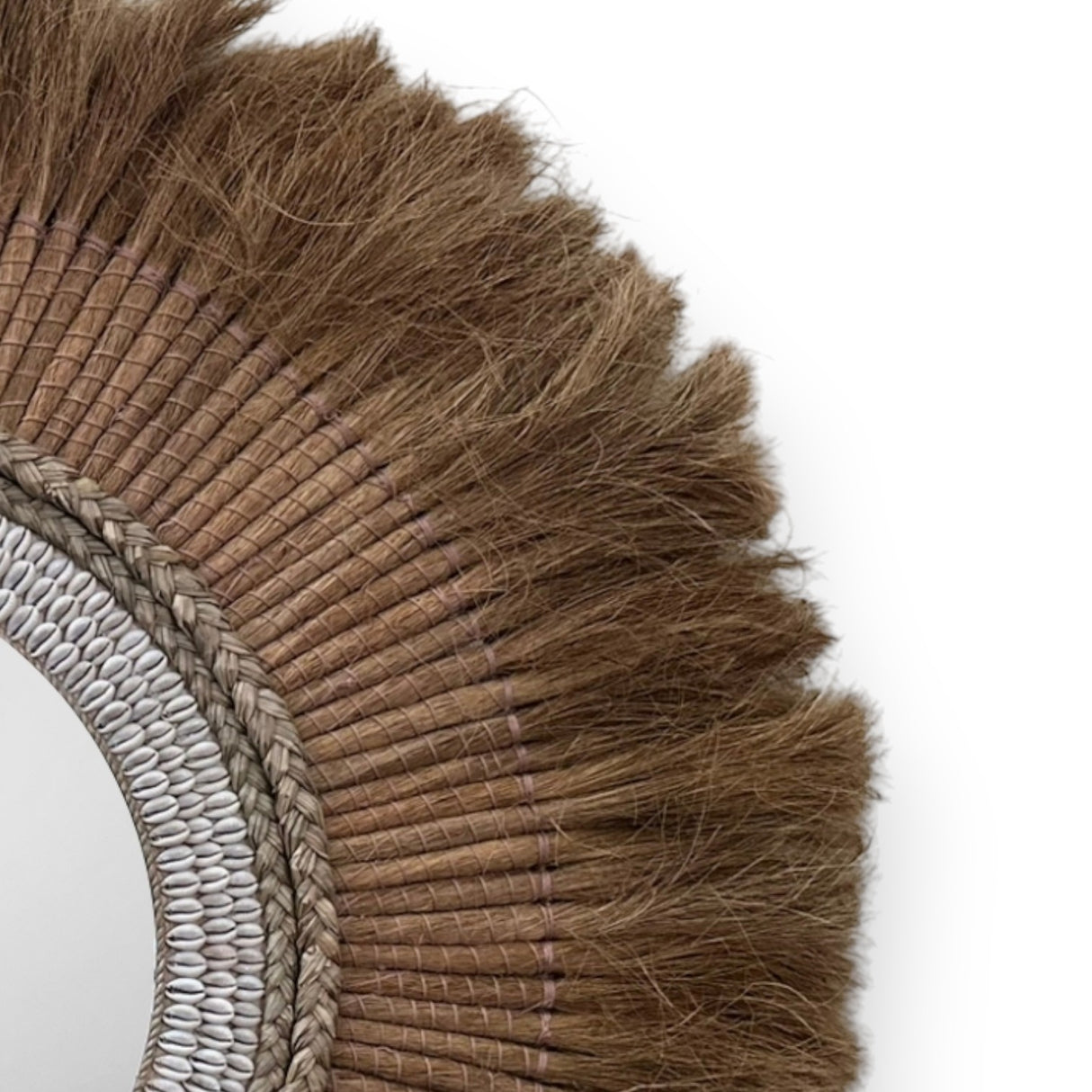 Natural Mirror | Woven, Beaded