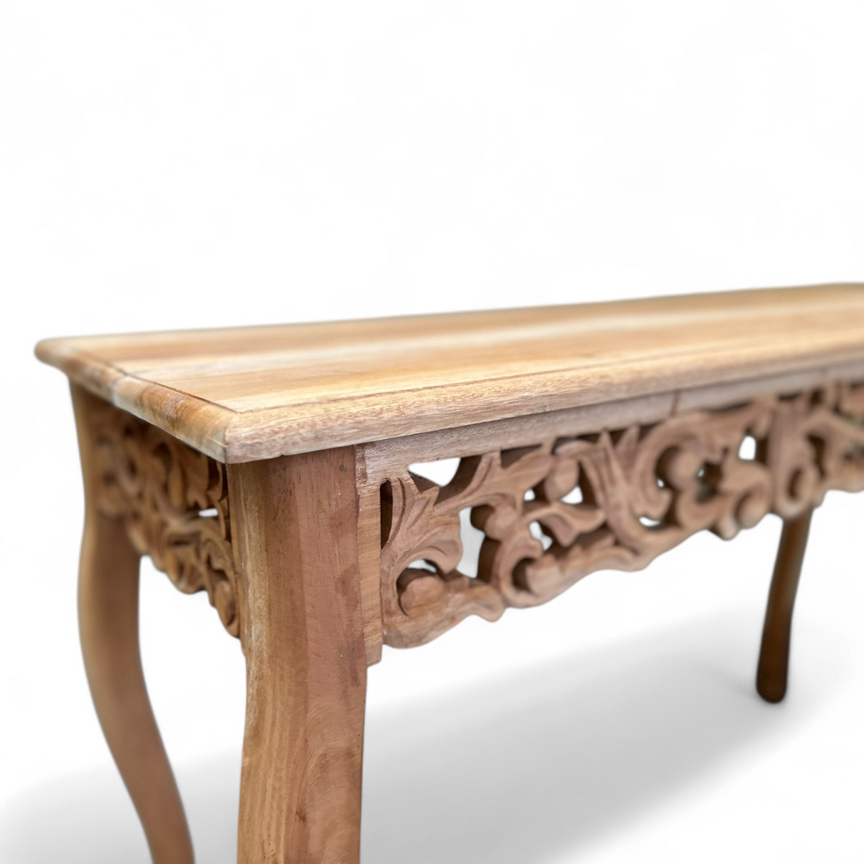 WOODEN CONSOLE TABLE | Natural Finish