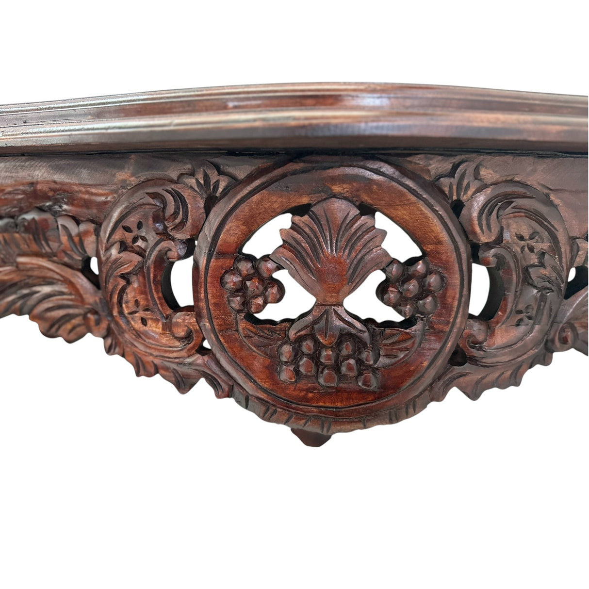 Wooden Wine Console | Dark Wood