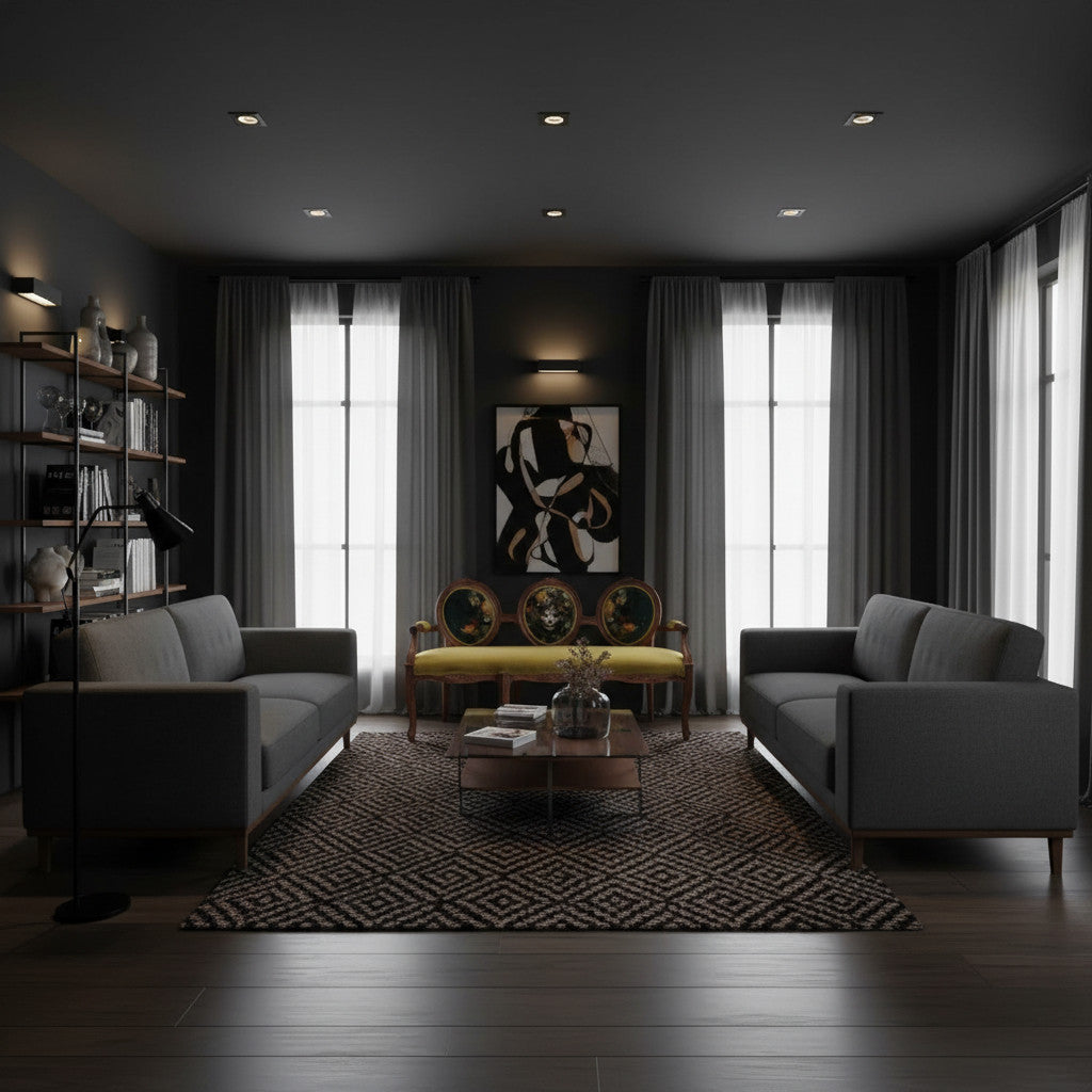 Sofa O Seater Face Print | Sulphur