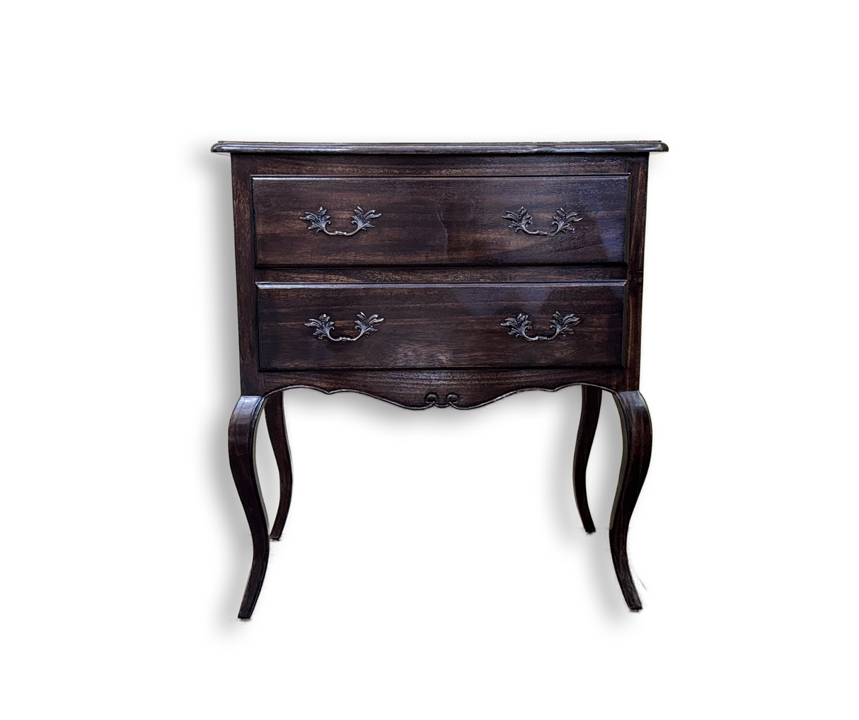 French Bedside Table | Dark Brown