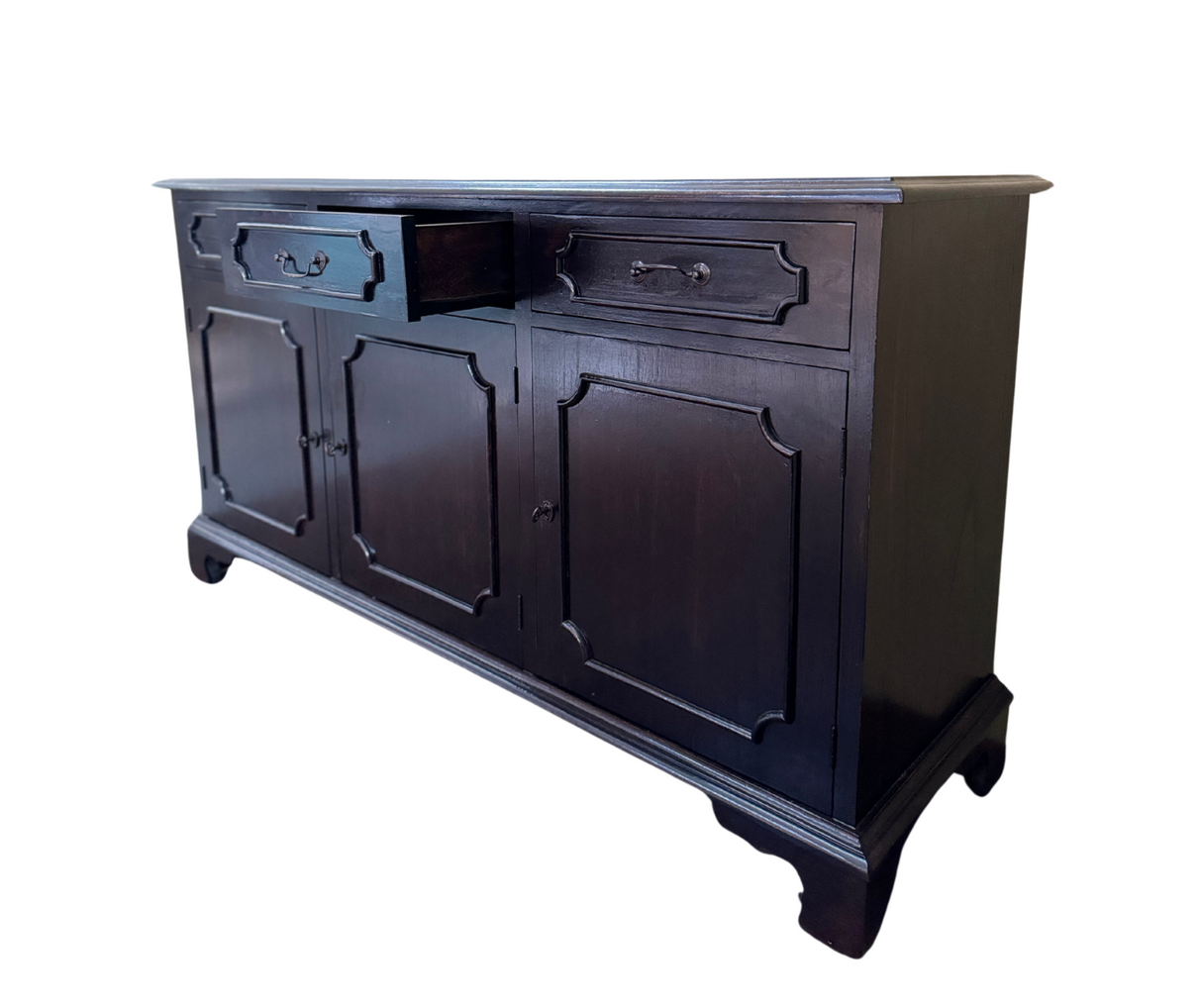 Sideboard 3 Drawers 3 Doors | Dark