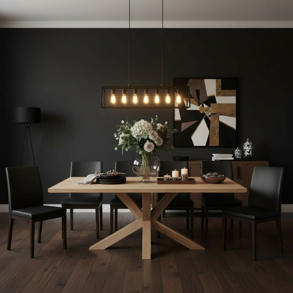 Cross Dining Table 2m | Natural