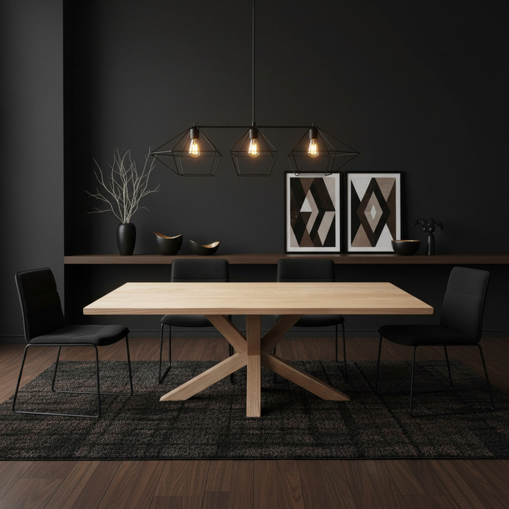 Cross Dining Table 2m | Natural