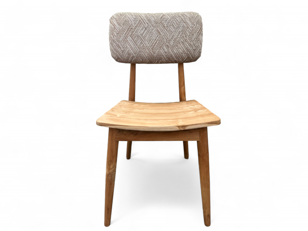 Kursi Kacang Dining Chair | Upholstered Fired Earth