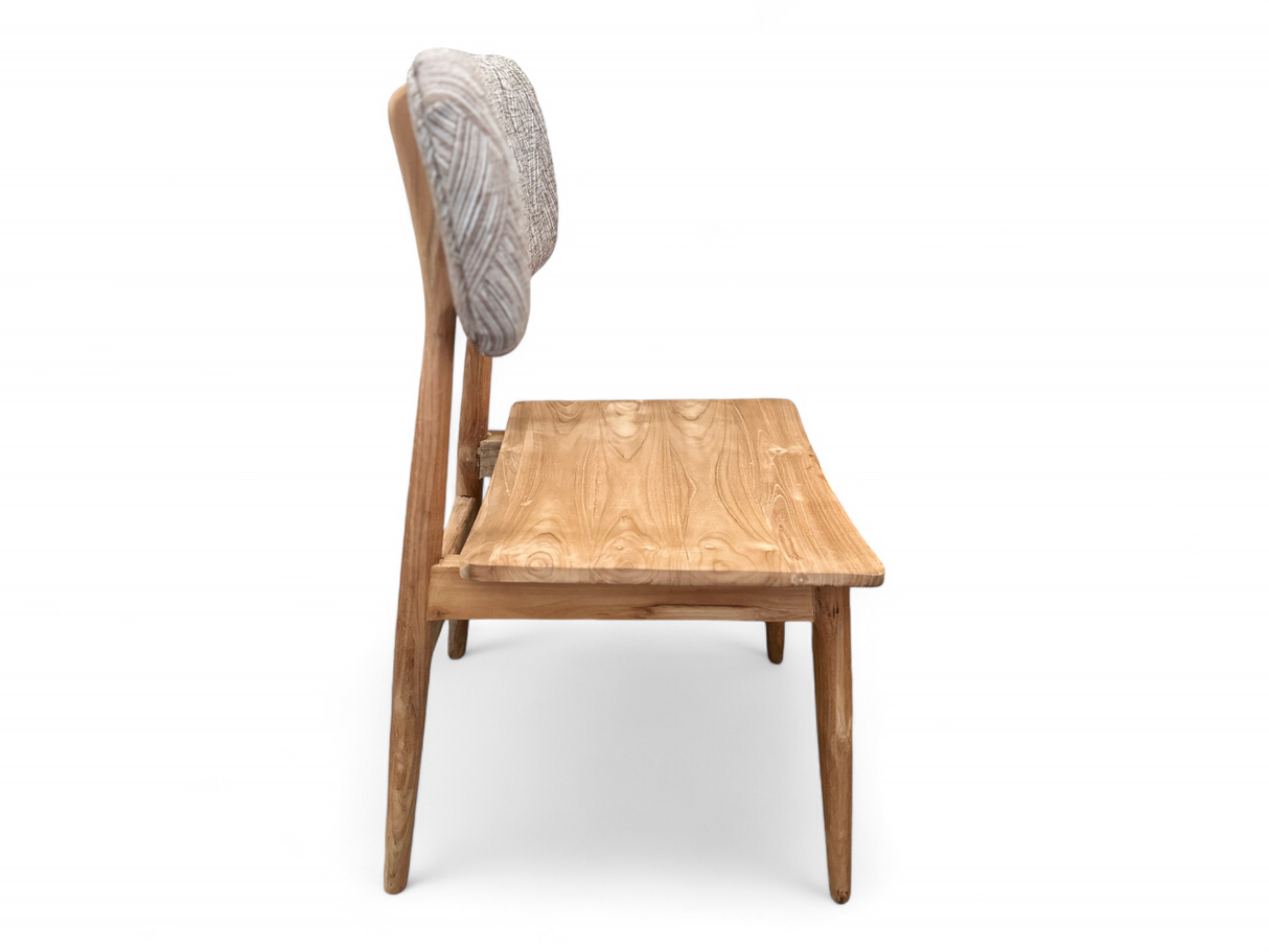 Kursi Kacang Dining Chair | Upholstered Fired Earth