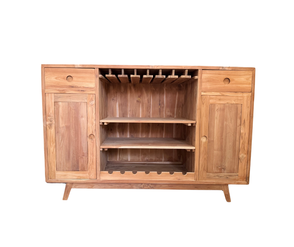 DRINKS CABINET | WITH WINE GLASS HANGER