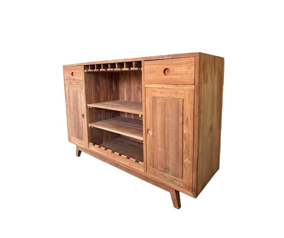 DRINKS CABINET | WITH WINE GLASS HANGER