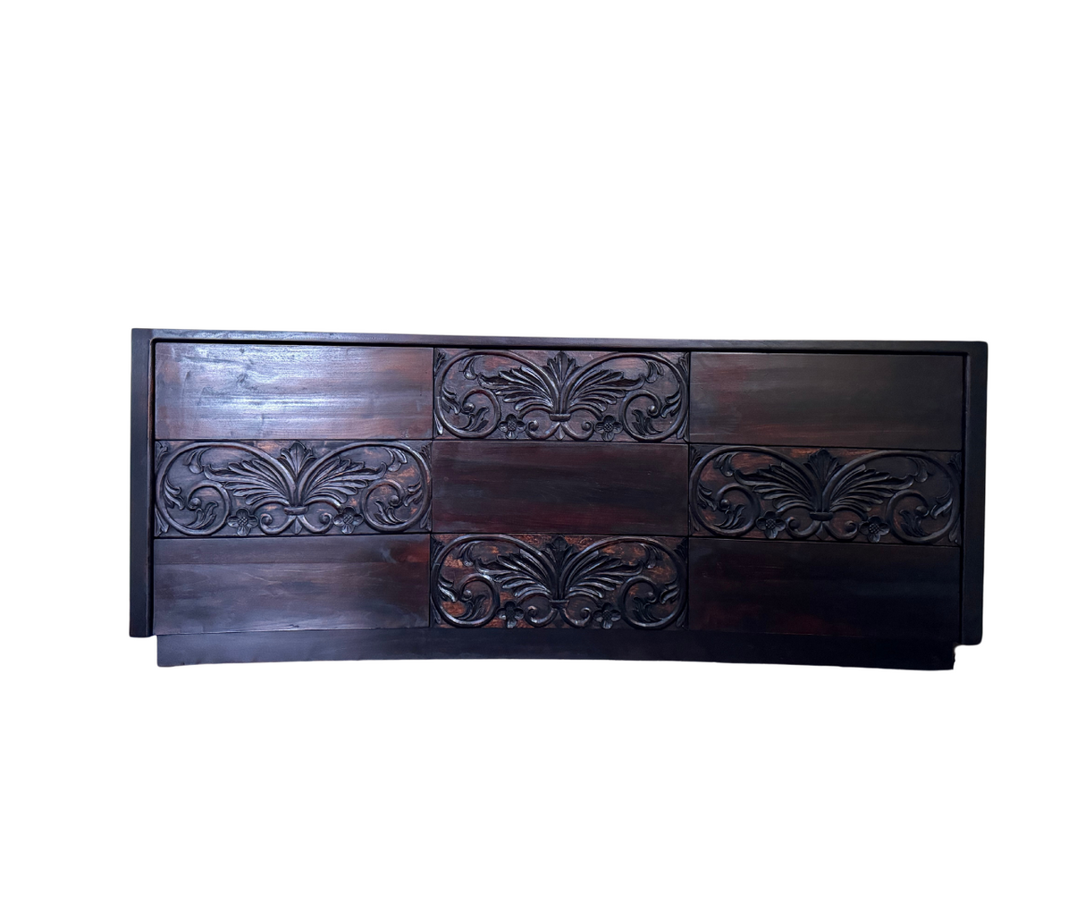 Buffet Zig Zag 9 Drawers | Dark