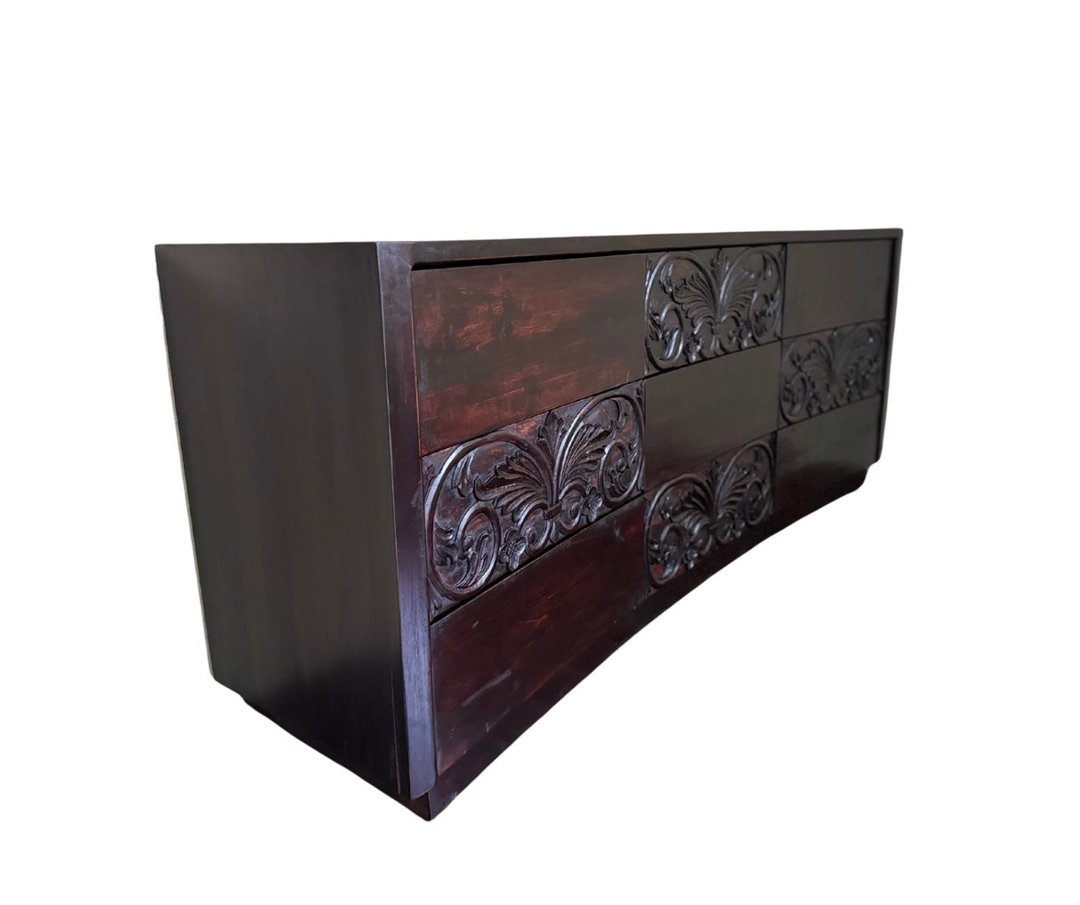 Buffet Zig Zag 9 Drawers | Dark