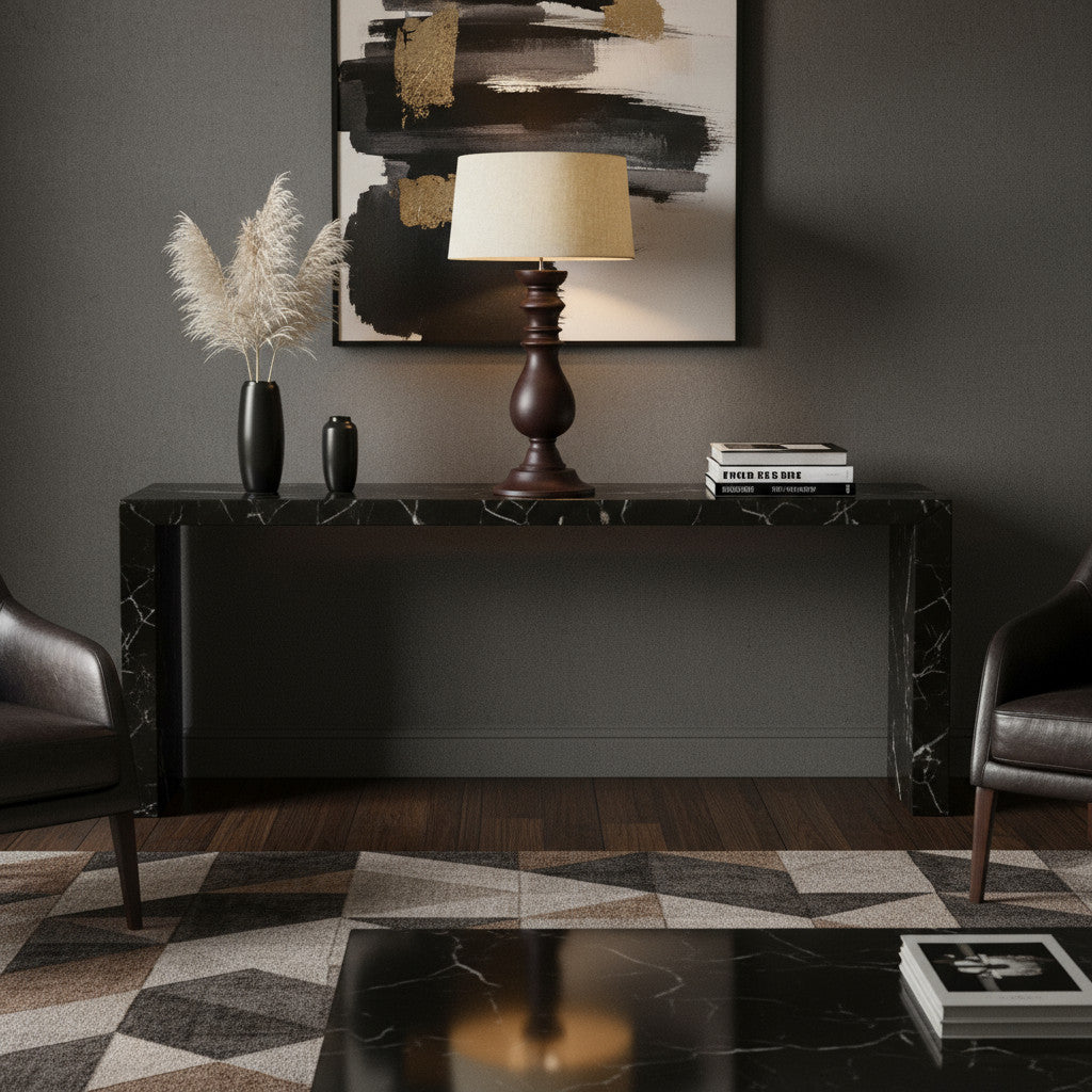 Lounge Lamp Castle | Brown 70cm Excl Shade