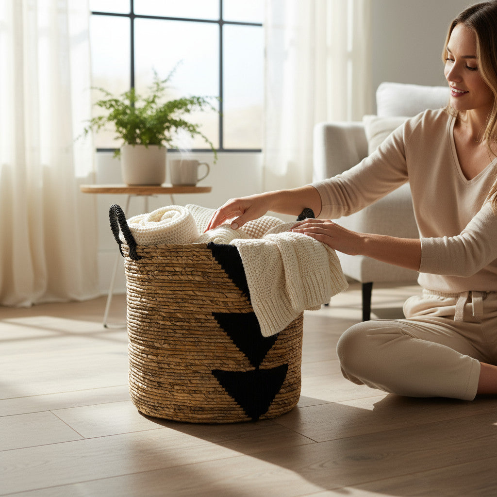 Basket Black Triangles | Medium