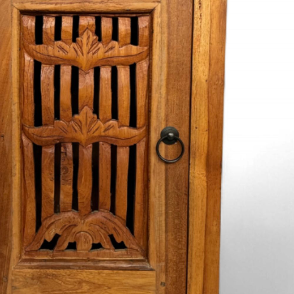 Wooden Bed Side 1 Door WW | Teak