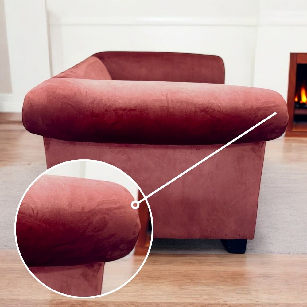 Dusty Pink Occasional Chair | Wide Single Seat