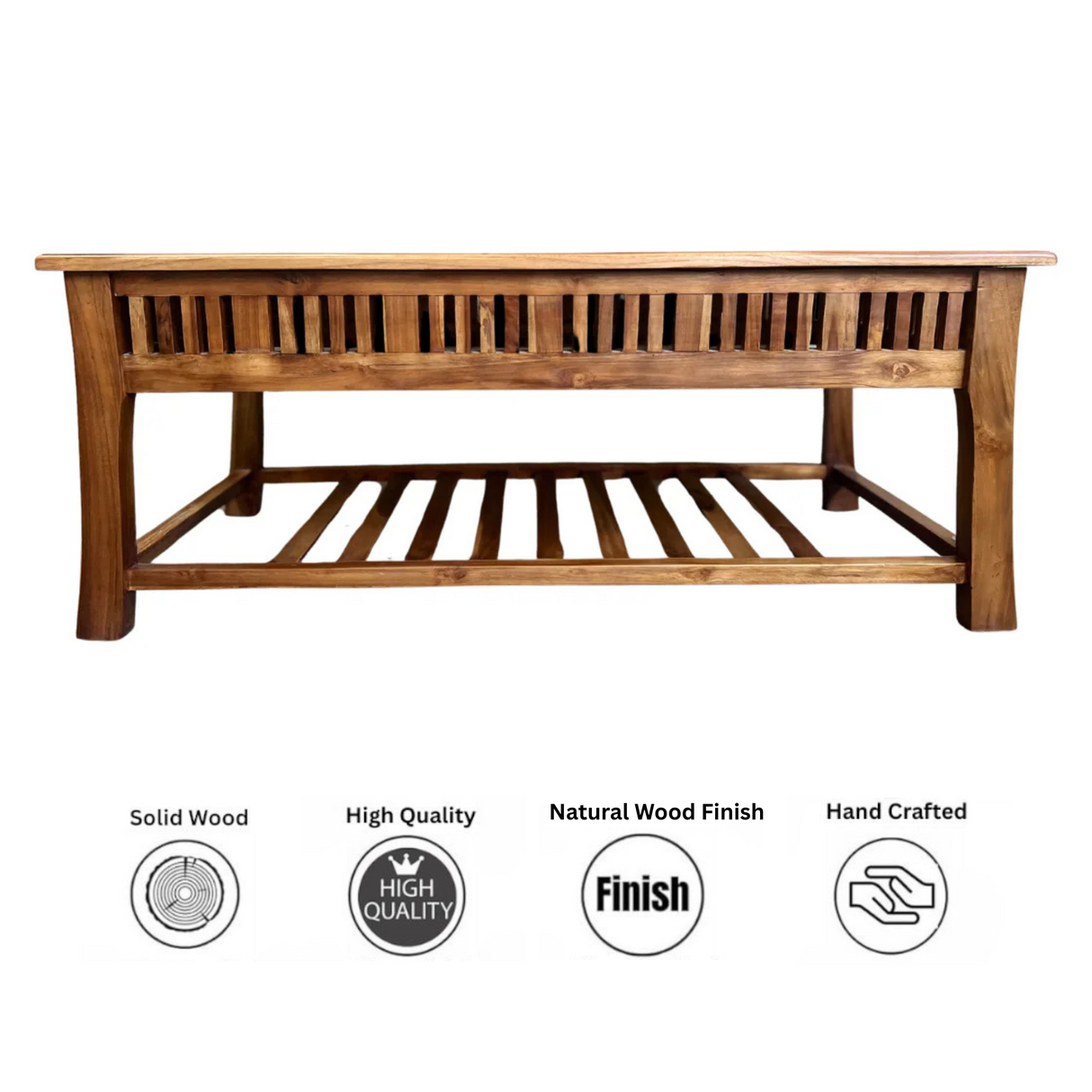 Amerika Big Coffee Table | Natural wood finish for home or office