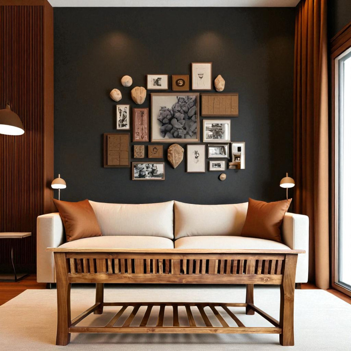 Amerika Big Coffee Table | Natural wood finish for home or office