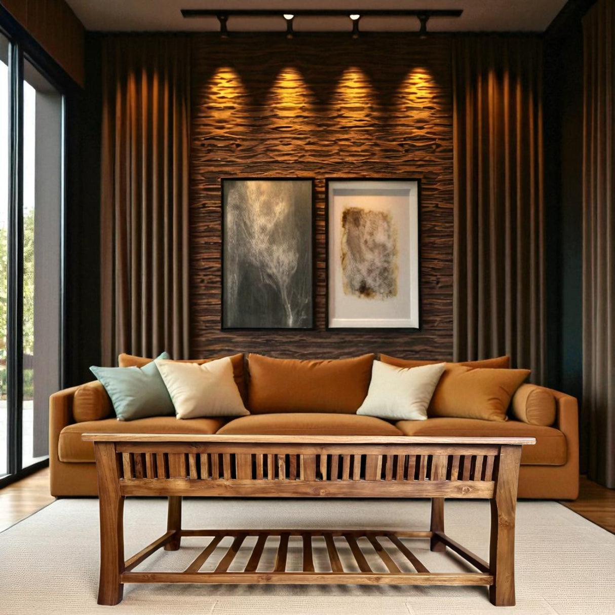 Amerika Big Coffee Table | Natural wood finish for home or office