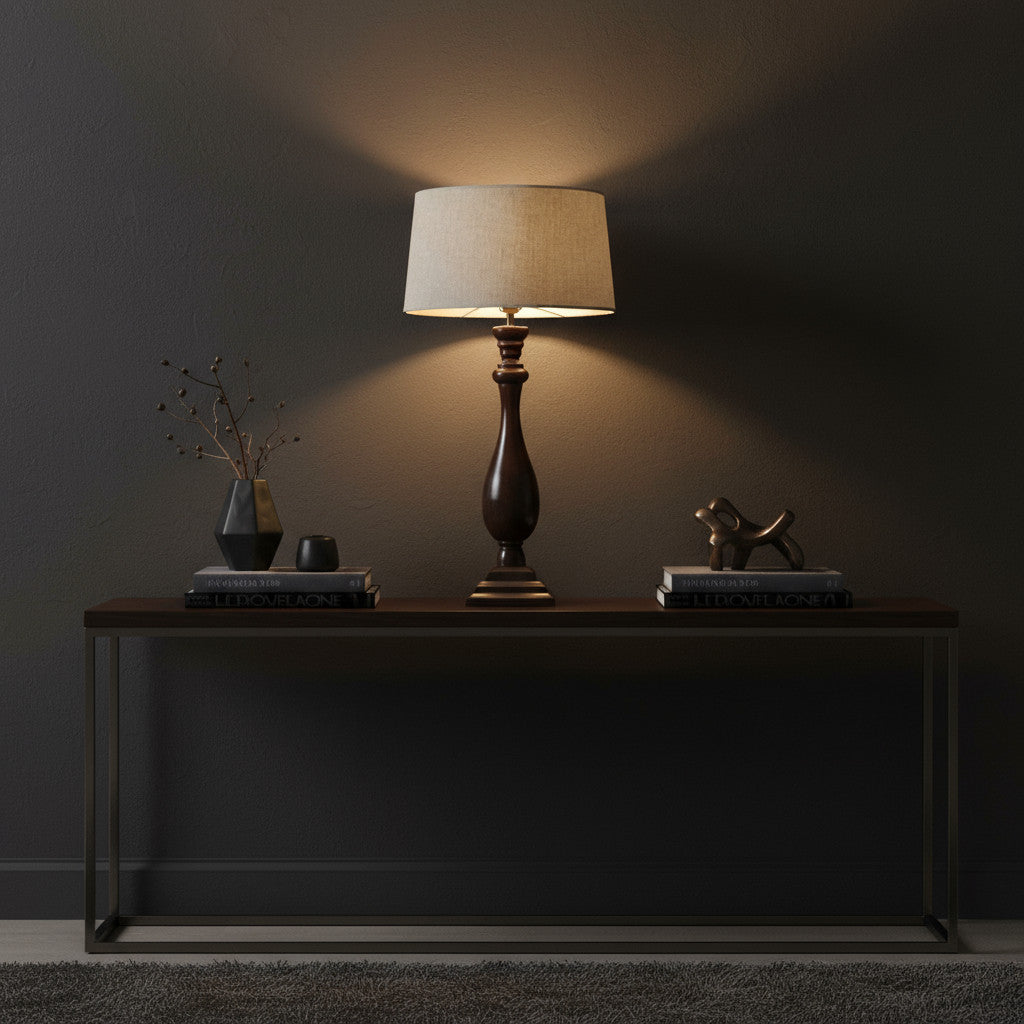 Lounge Lamp Dula | Brown 68cm Excl Shade