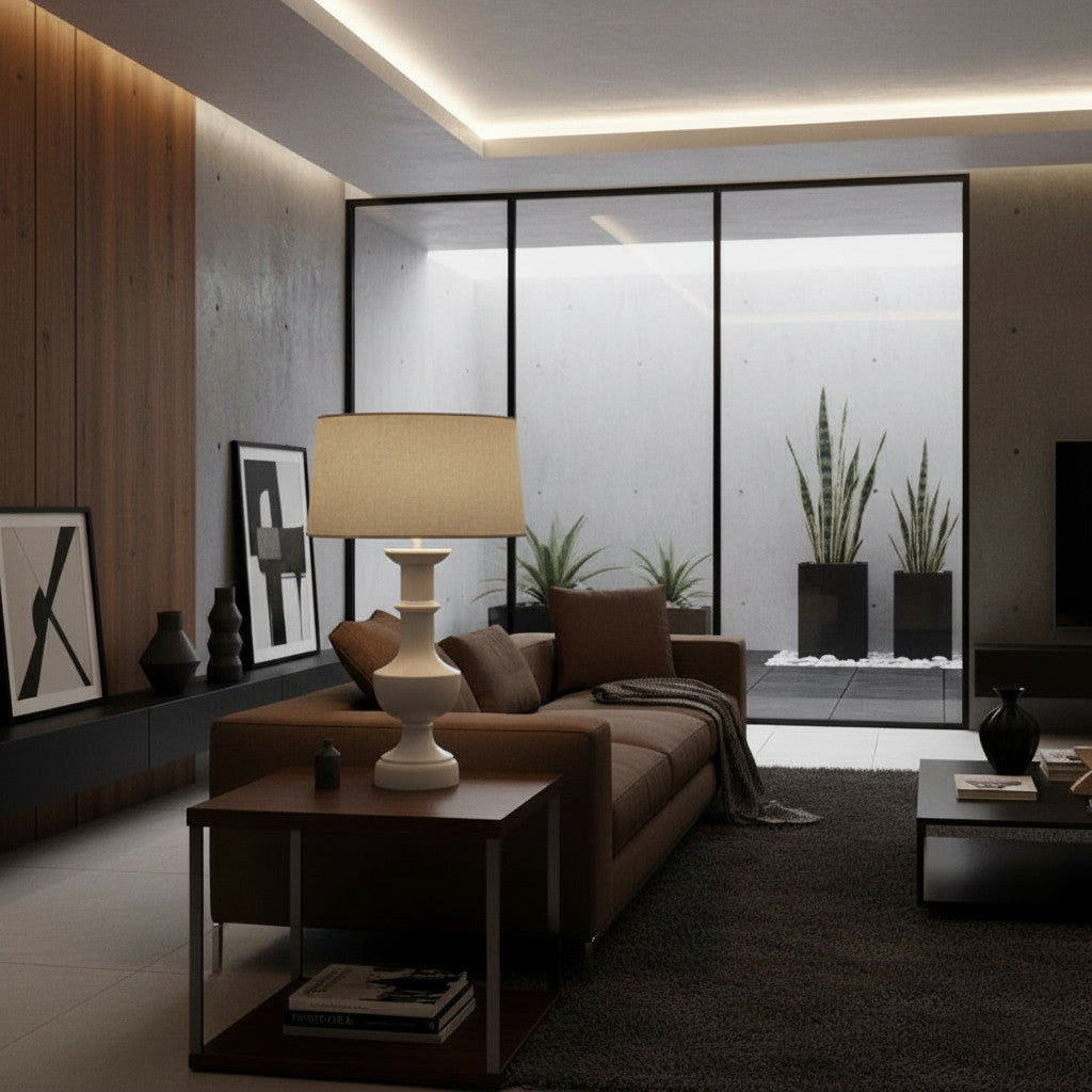 Lounge Lamp Major | White 70cm Excl Shade