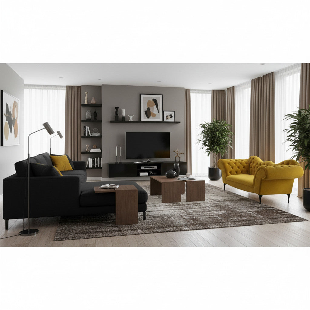 Couch 2 Seater | Mustard