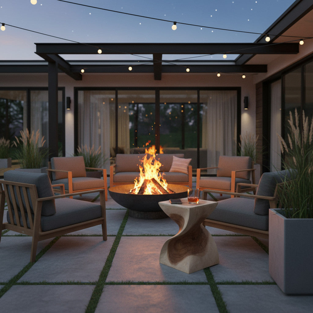 Z Shaped Stool | Natural, Teak