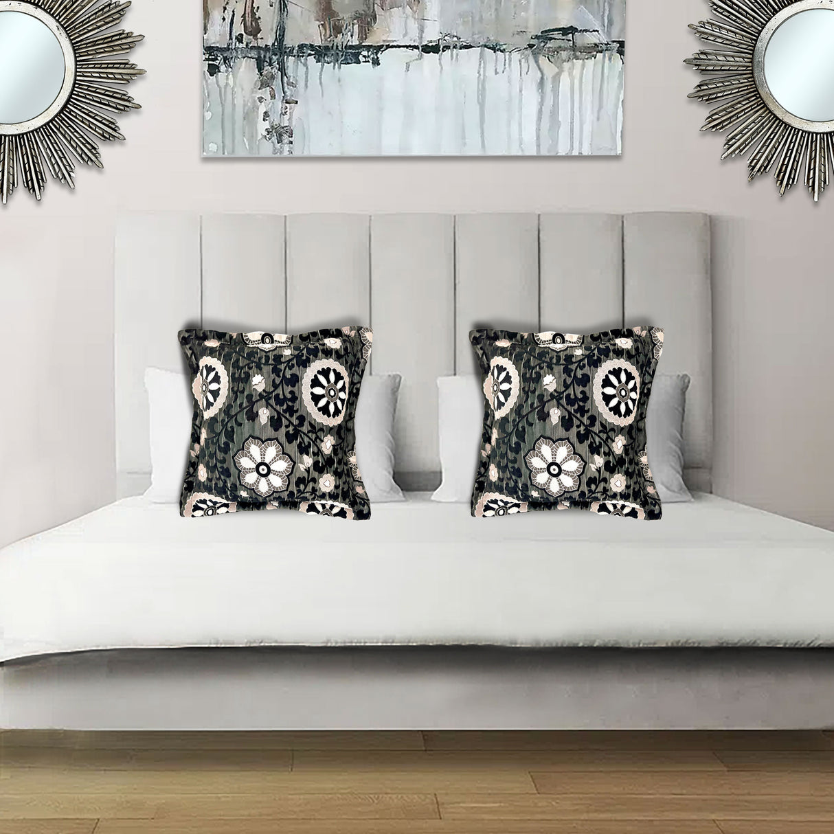 Scatter Cushion | Black Flower Mushroom | House Range