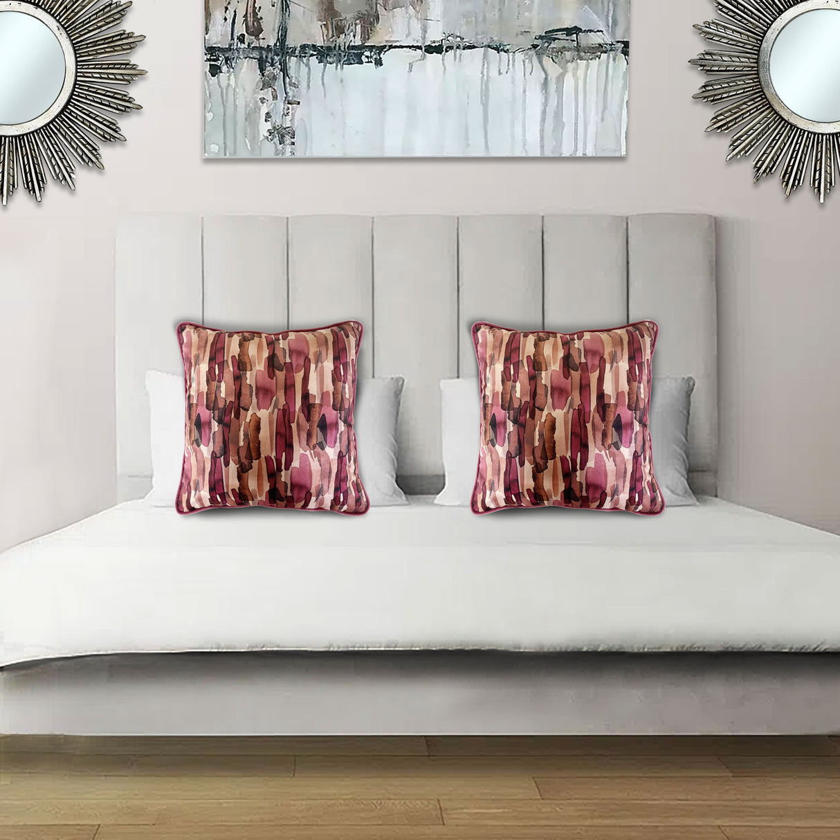 Scatter Cushion | Monet Terracotta Velvet | Secret Garden