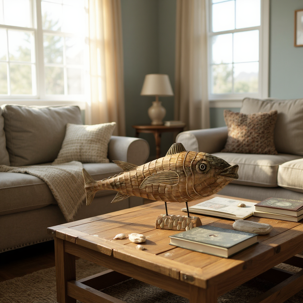 Fish with Stick | Natural, 1m