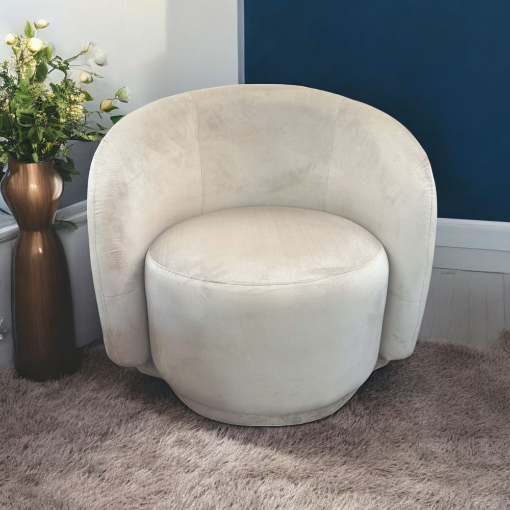 Occasional Chair Rounded | White